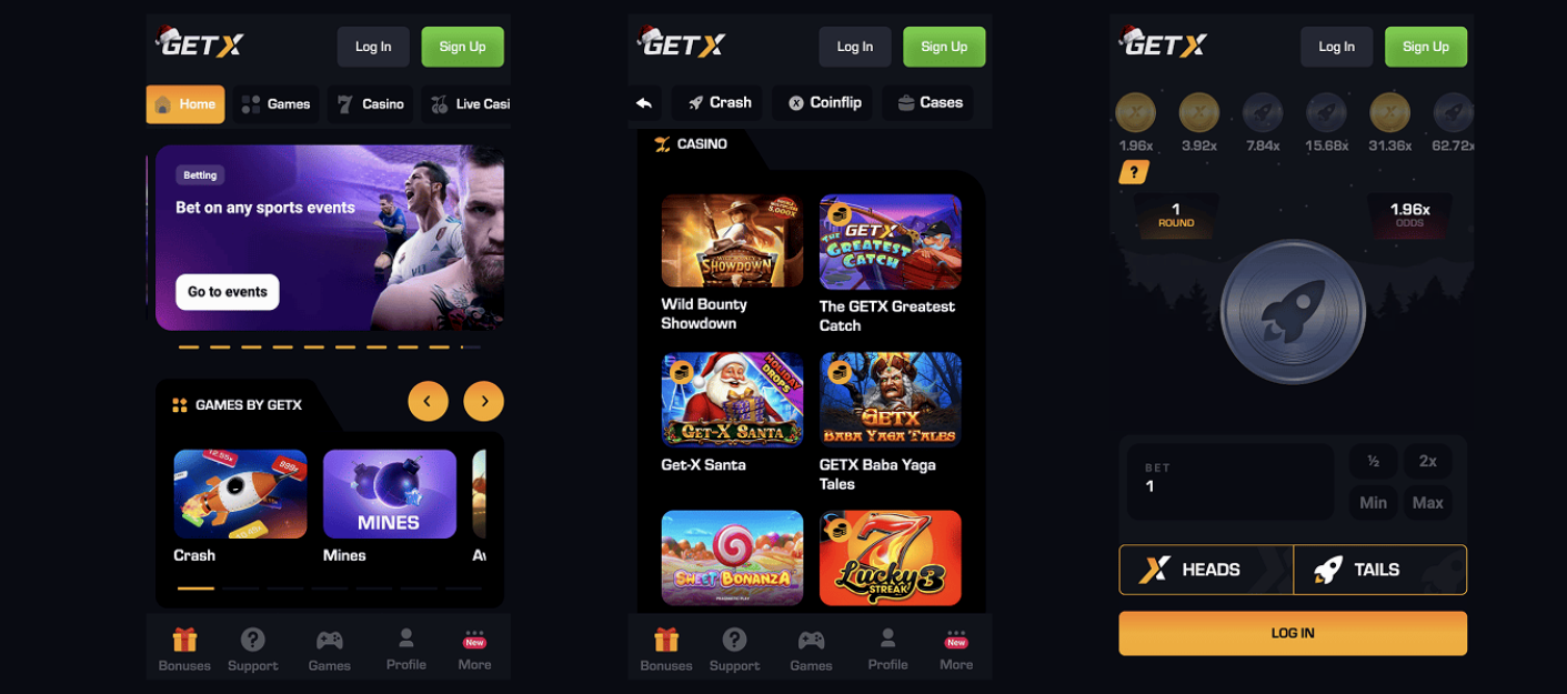 getx casino зеркало